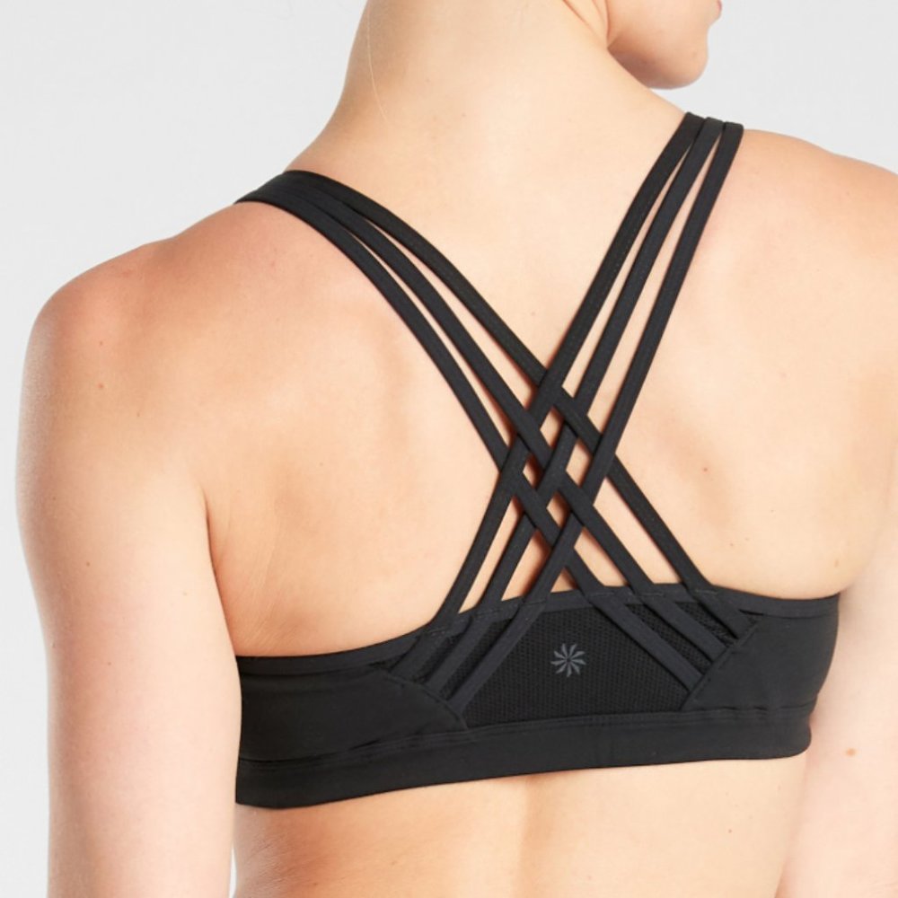 Purple Athleta Fully Focus Sports Bra